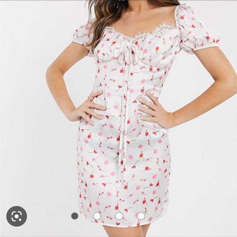 Lightweight Floral Satin Midi Dress from Koco & K